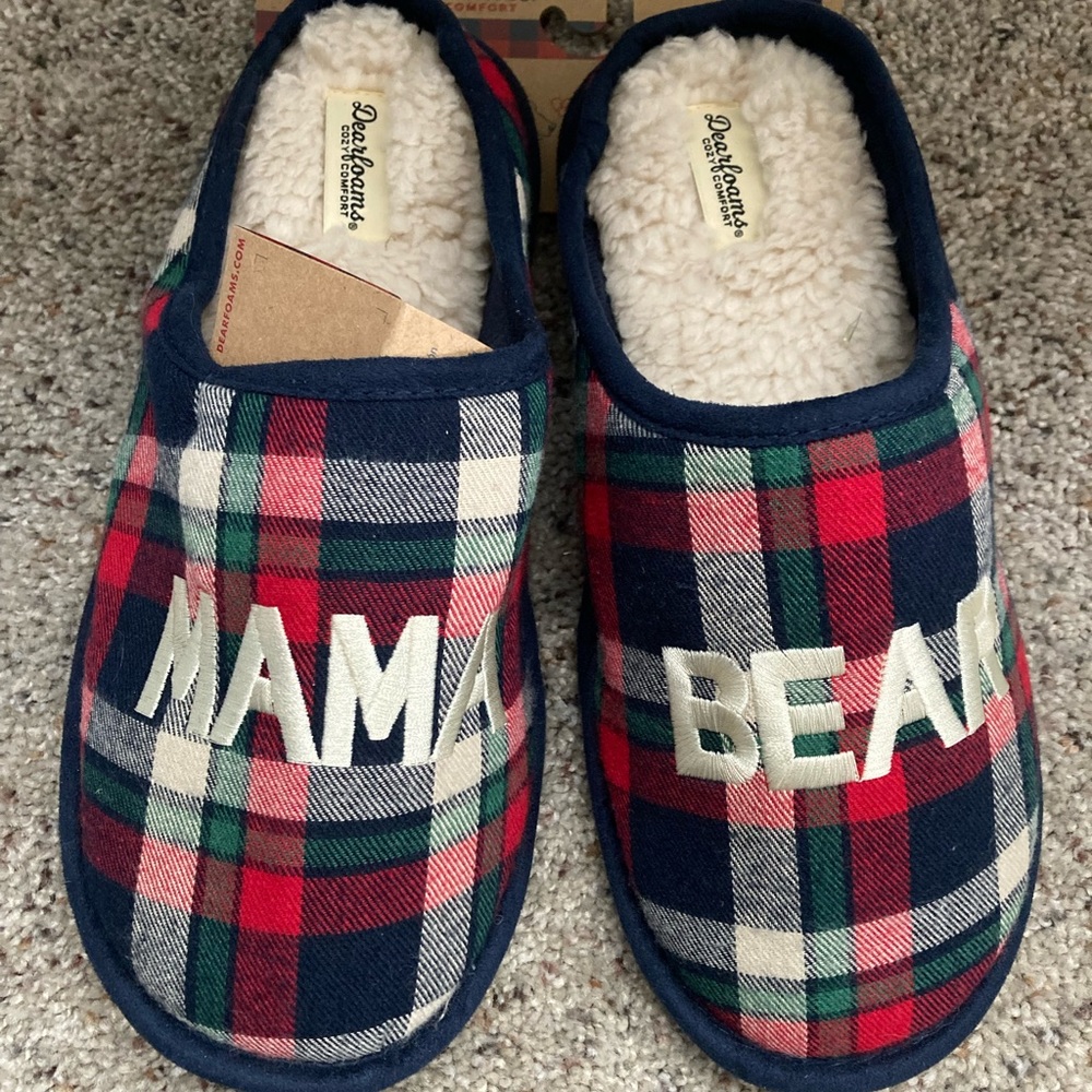 NWT Mama Bear Slippers size womens 9-10